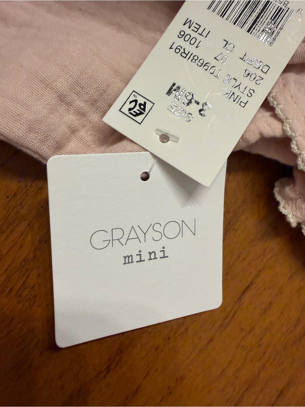 Grayson Mini Light Pink Ruffle Baby Romper - Picture 4 of 7